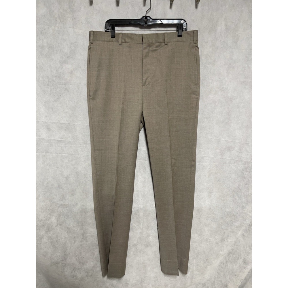 Brooks Brothers Pants Men 36X34 Beige Italy Reda Flexo Merino Wool‎ Milano Luxe - Picture 2 of 11